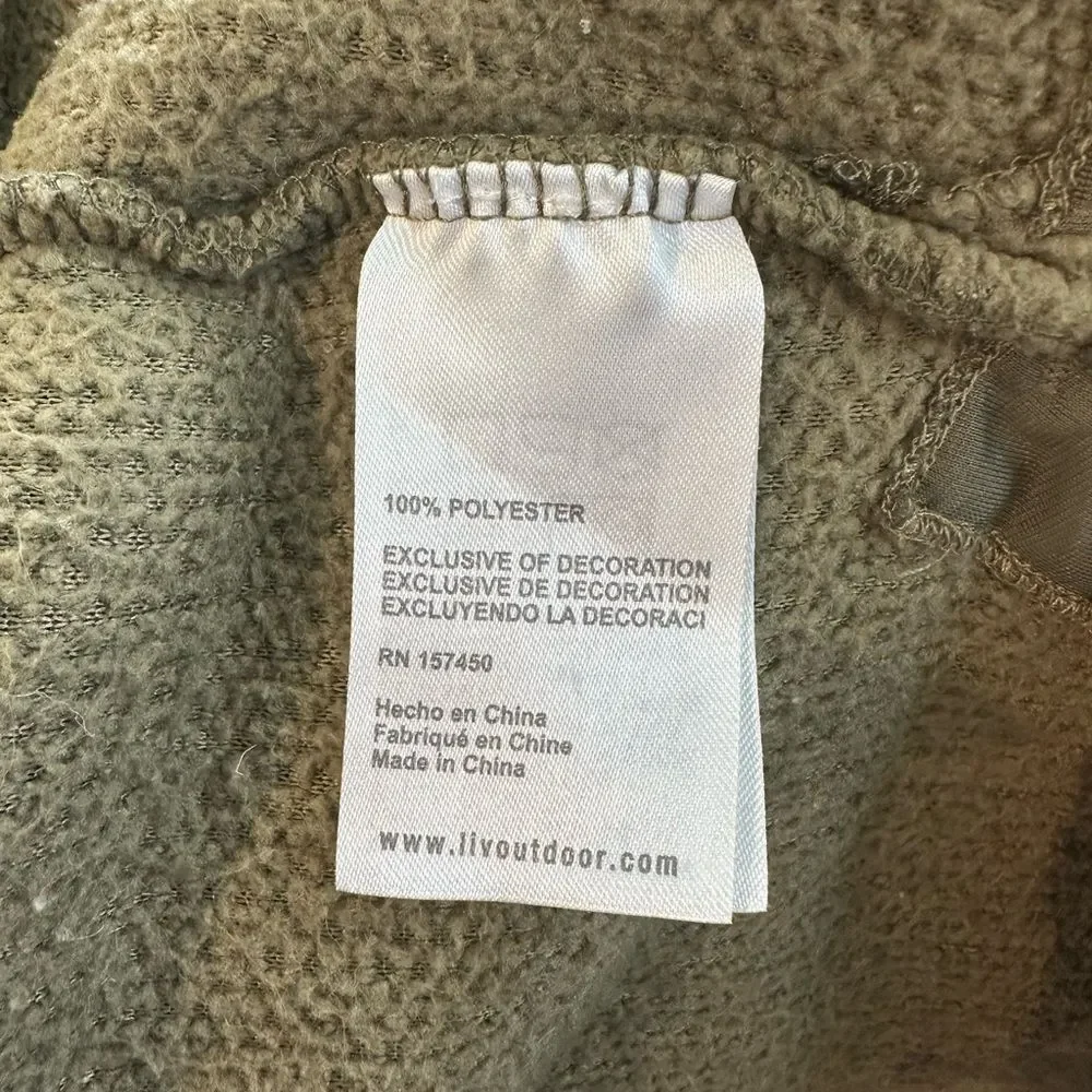 LIV Outdoor Olive / Army Green Sherpa Long Coat - Women